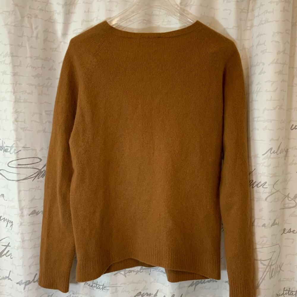 Barena Italy Wool Cashmere Sweater L Beige Camel Minimalist Luxury Preppy - Picture 3 of 4